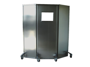 三聯移動式防護鉛屏風